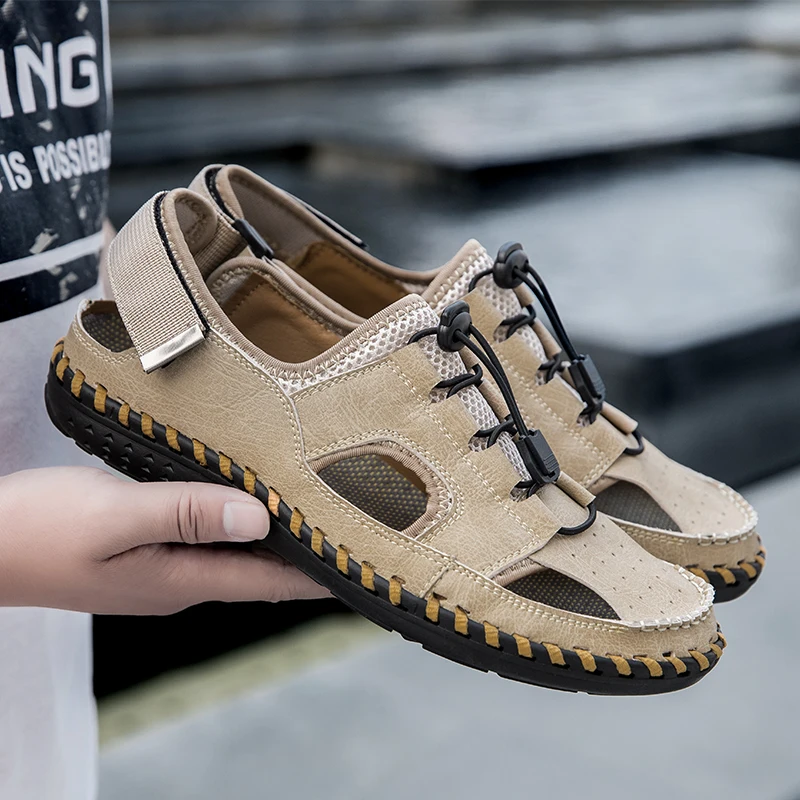 2022 Fashion Genuine Leather Men Shoes Summer New Large Size Men's Sandals Men Sandals Fashion Sandals Slippers Big Size 38-46
2022 Fashion Genuine Leather Men Shoes Summer New Large Size Men's Sandals Men Sandals Fashion Sandals Slippers Big Size 38-46