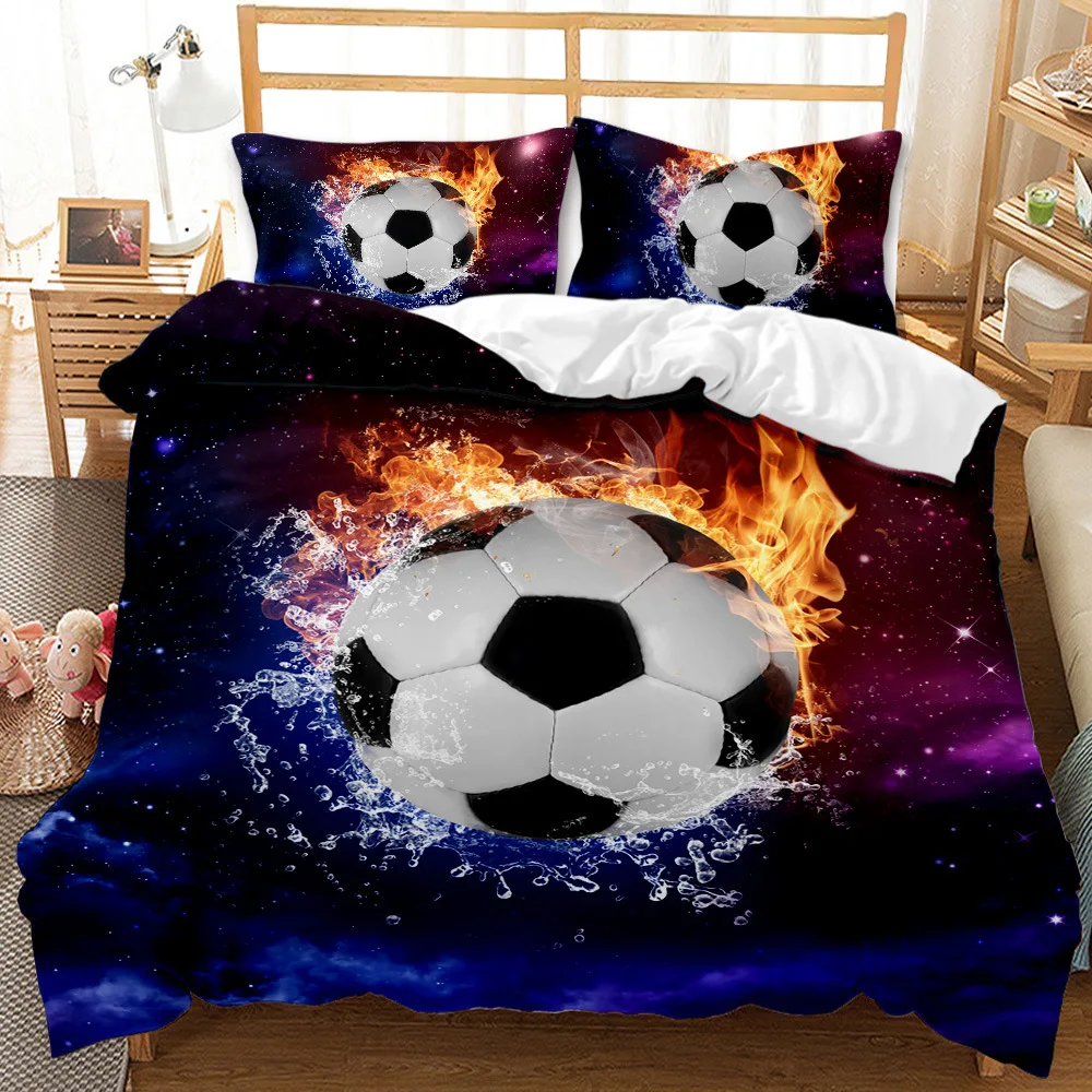 Bedding Sets Soccer Duvet Cover Pillowcase Fashion Football Pattern Twin/Queen/King Size Bed Room For Kids Bedclothes
Bedding Sets Soccer Duvet Cover Pillowcase Fashion Football Pattern Twin/Queen/King Size Bed Room For Kids Bedclothes