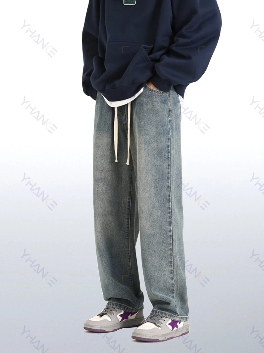 Four Seasons New Street Casual Loose Jeans Men's Fashion Loose Straight Wide Leg Pants Brand Clothing Streetwear Ins Hot Sale
Four Seasons New Street Casual Loose Jeans Men's Fashion Loose Straight Wide Leg Pants Brand Clothing Streetwear Ins Hot Sale