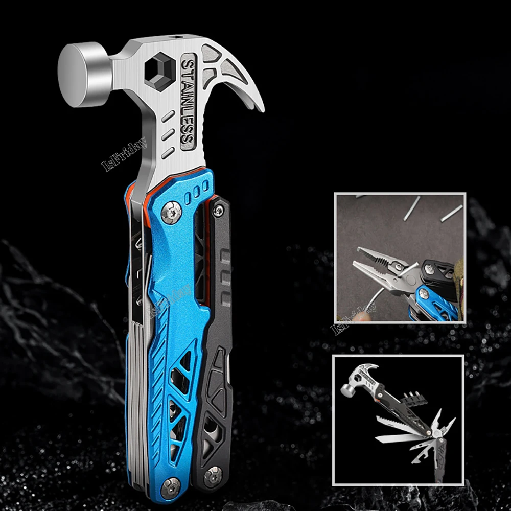 Newest Multifunctional Pliers Multitool Claw Hammer Stainless Steel Tool With Nylon Sheath For Outdoor Survival Camping Hiking
Newest Multifunctional Pliers Multitool Claw Hammer Stainless Steel Tool With Nylon Sheath For Outdoor Survival Camping Hiking