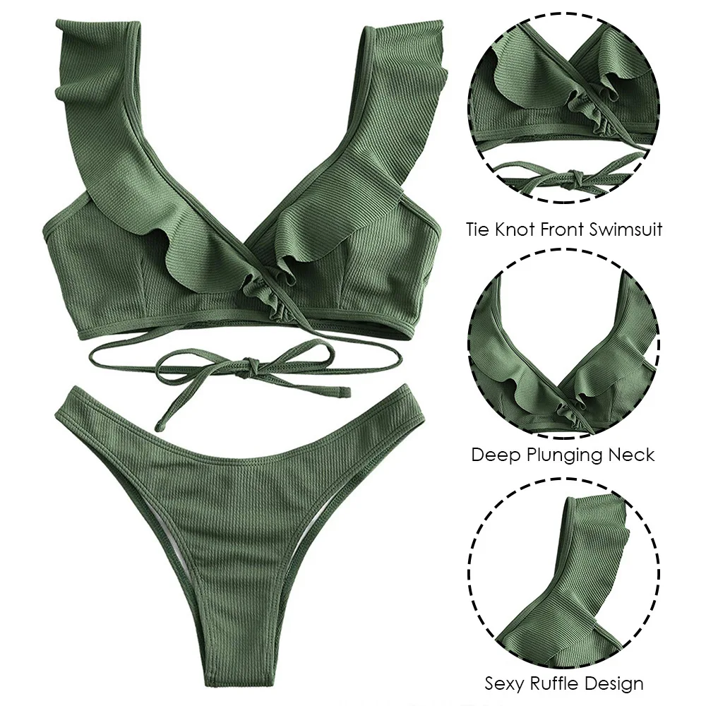 Push Up Bikini Set Women Ruffle Biquini Swimwear Low Waist 2021 Sexy Brazilian Ribbed Swimsuit Bather Beach Maillot De Bain
Push Up Bikini Set Women Ruffle Biquini Swimwear Low Waist 2021 Sexy Brazilian Ribbed Swimsuit Bather Beach Maillot De Bain