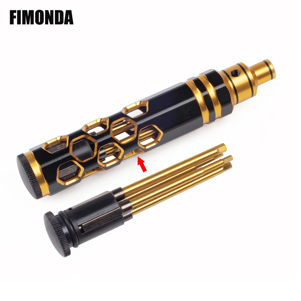 4 in 1 Magnetic Screwdriver with 1.5 2 2.5 3.0mm Bits Allen Key Hex Screws Wrench Tool for RC Car Crawler Boat FPV Drone Repair
4 in 1 Magnetic Screwdriver with 1.5 2 2.5 3.0mm Bits Allen Key Hex Screws Wrench Tool for RC Car Crawler Boat FPV Drone Repair