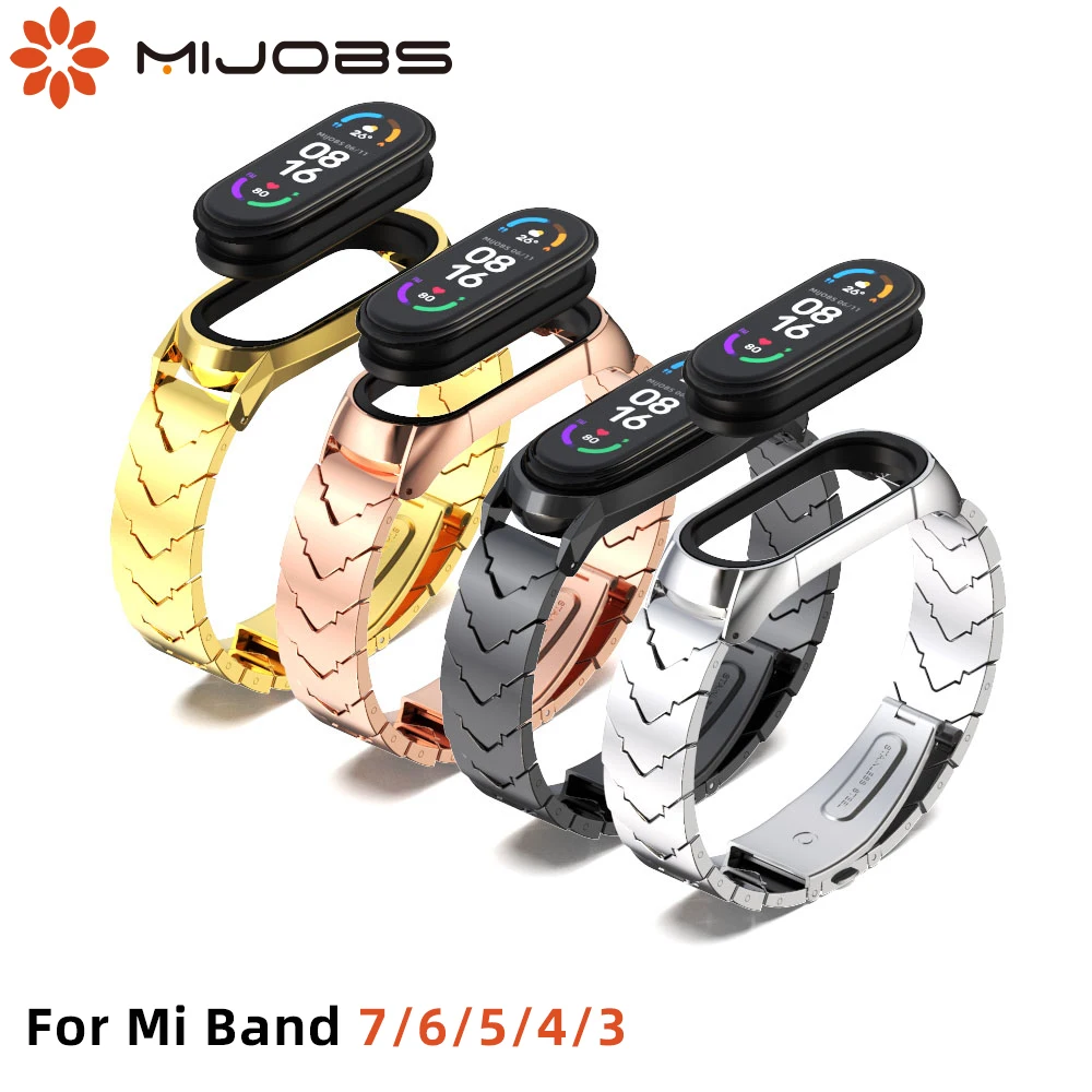 Mi band 5 6 7 Strap Metal Stainless Steel For Xiaomi Mi Band 4 3 Wrist Bracelet Wristband smart band Pulsera for Miband 5 6 7 
Mi band 5 6 7 Strap Metal Stainless Steel For Xiaomi Mi Band 4 3 Wrist Bracelet Wristband smart band Pulsera for Miband 5 6 7