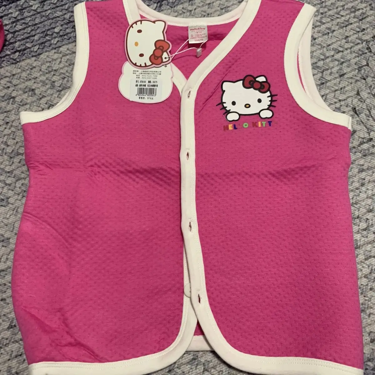 Sanrio Hello Kitty Waistcoat Cartoon Girl Vest Cute Spring and Autumn Children's Thermal Pure Cotton Vest Waistcoat
Sanrio Hello Kitty Waistcoat Cartoon Girl Vest Cute Spring and Autumn Children's Thermal Pure Cotton Vest Waistcoat