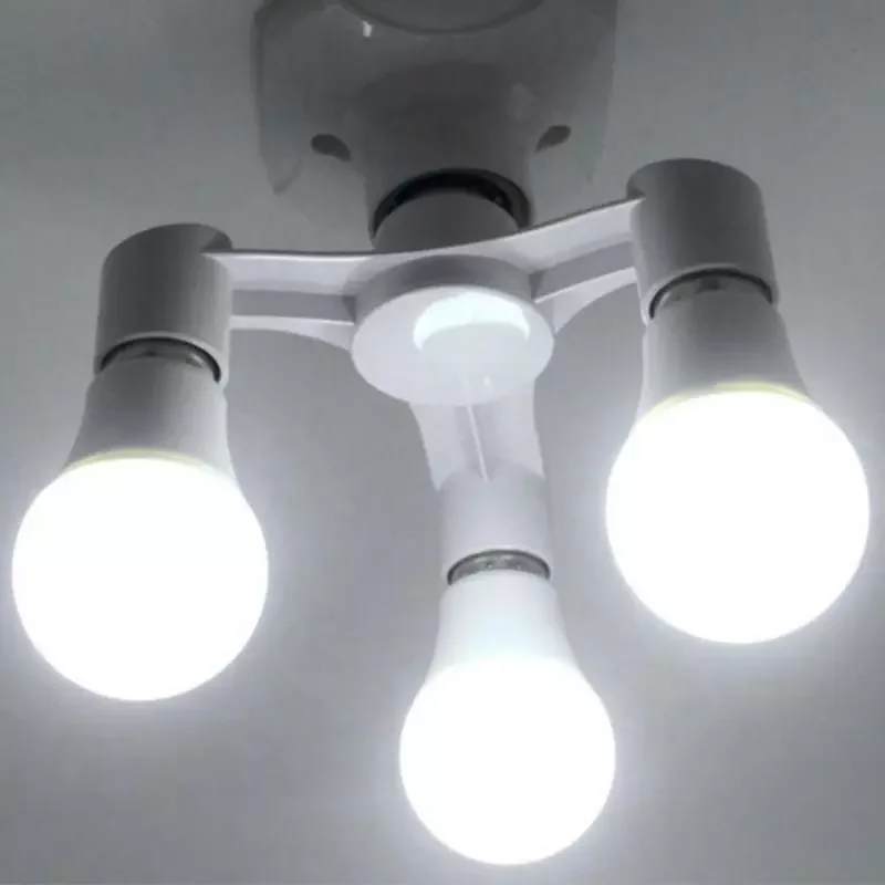 3 in 1/4 in 1/5 in 1 E27 to E27 Blub Head Lamp Holder Lamp Base Socket Adapter Splitter Screw Induction LED Light Lamp Bulb
3 in 1/4 in 1/5 in 1 E27 to E27 Blub Head Lamp Holder Lamp Base Socket Adapter Splitter Screw Induction LED Light Lamp Bulb