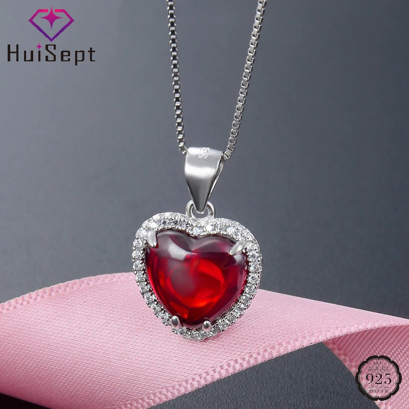 HuiSept Heart Pendant Necklace S925 Silver Jewelry with Zircon Gemstone Accessories for Women Wedding Party Promise Bridal Gifts
HuiSept Heart Pendant Necklace S925 Silver Jewelry with Zircon Gemstone Accessories for Women Wedding Party Promise Bridal Gifts