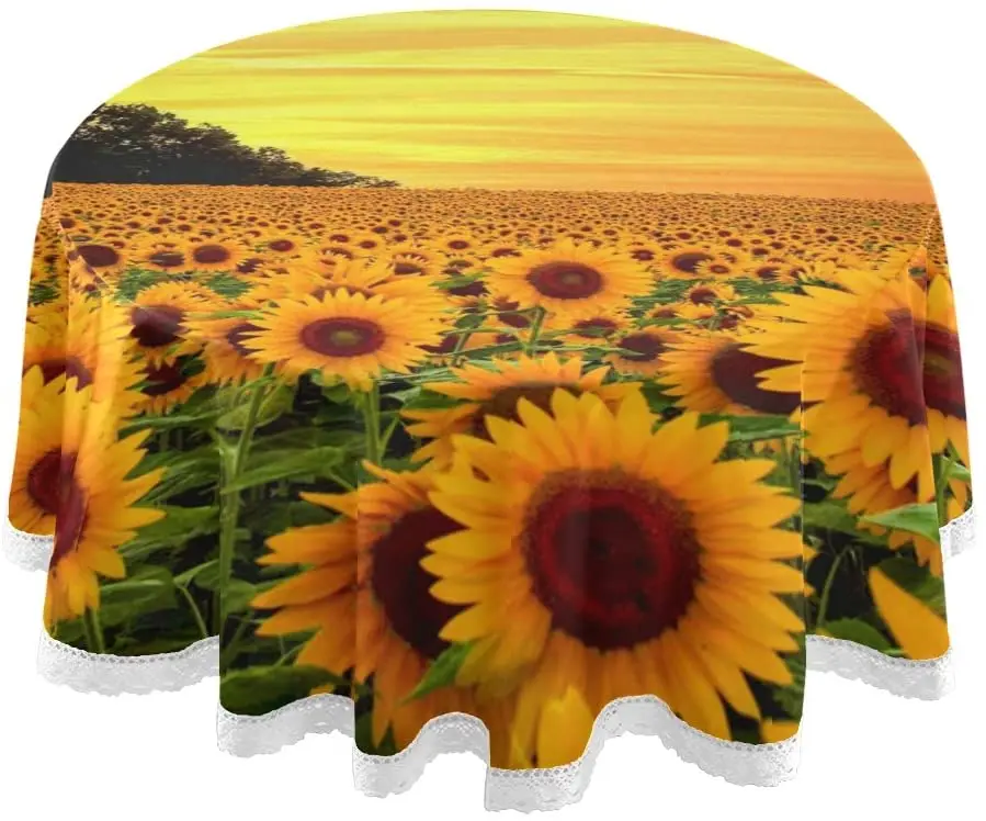 Round Tablecloth 60 Inch Sunflower Floral Sea Circular Table Cover for Buffet Table Home Parties Holiday Dinner Lace Table Cloth
Round Tablecloth 60 Inch Sunflower Floral Sea Circular Table Cover for Buffet Table Home Parties Holiday Dinner Lace Table Cloth