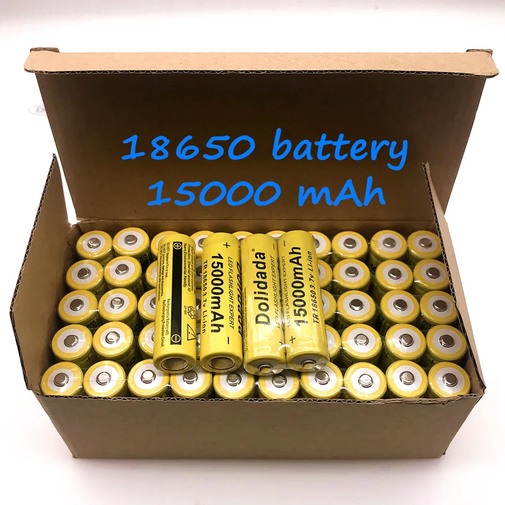 Dolidada – batterie lithium-ion Rechargeable, 15000 mAh, 3.7 V, 18650, pour lampe de poche LED et électronique, haute qualité
Dolidada – batterie lithium-ion Rechargeable, 15000 mAh, 3.7 V, 18650, pour lampe de poche LED et électronique, haute qualité