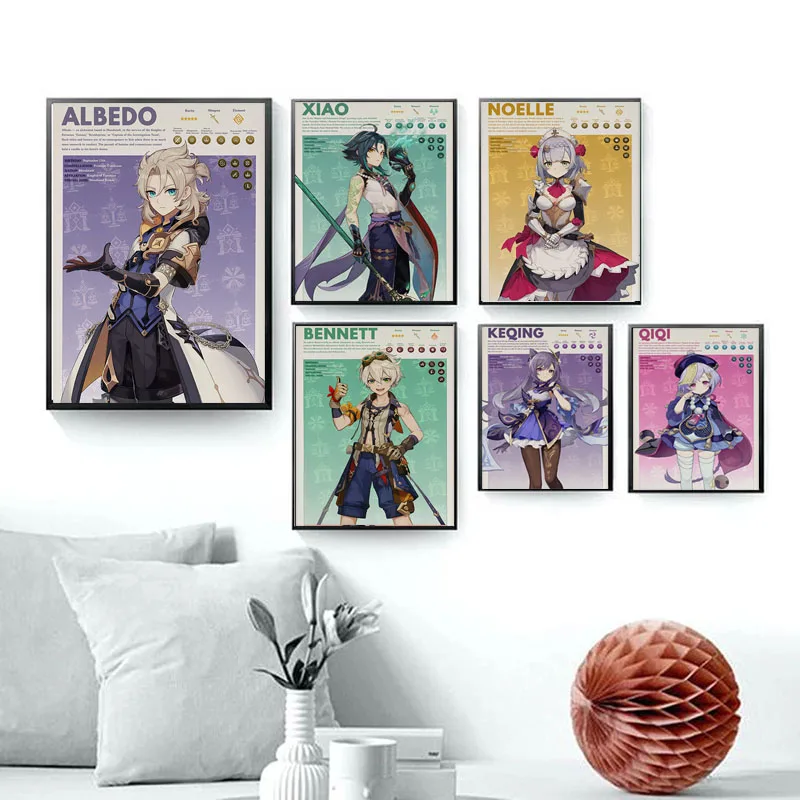 Genshin Impact Decoration Mural Posters High Quality Anime Figure Prints Modern Home Decor Kids Room Study Game Canvas Painting
Genshin Impact Decoration Mural Posters High Quality Anime Figure Prints Modern Home Decor Kids Room Study Game Canvas Painting