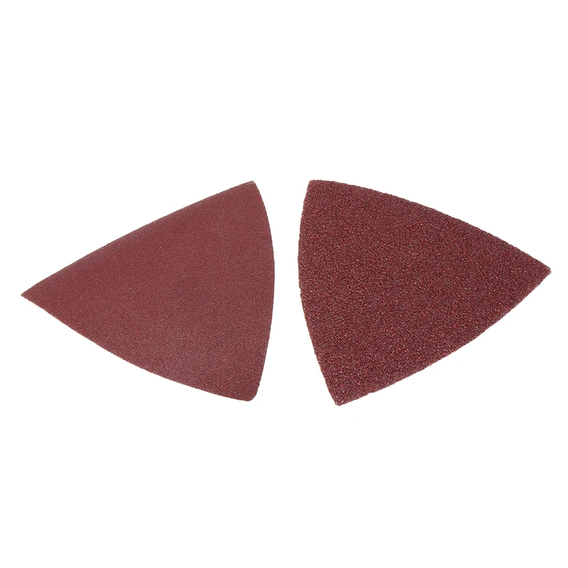 

40pcs Triangular Sandpaper Aluminum Oxide 60/120/180/240 Grit Sand Paper Hook & Loop For Oscillating Multi Tool Sanding Pad