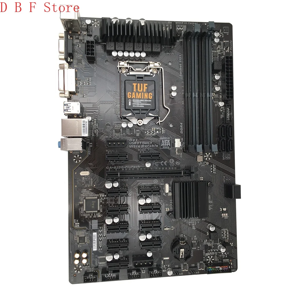 GA-B250-FinTech For GIGABYTE GA B250-FinTech Desktop 12PCI-E DDR4 PRO Motherboard B250M B250 Socket LGA 1151 
GA-B250-FinTech For GIGABYTE GA B250-FinTech Desktop 12PCI-E DDR4 PRO Motherboard B250M B250 Socket LGA 1151