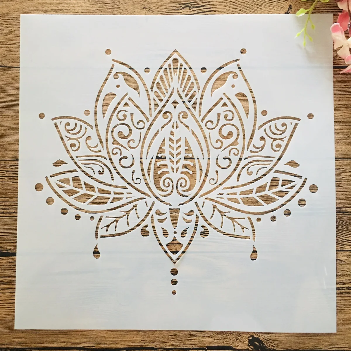30*30cm Big Lotus Buddhism DIY Layering Stencils Wall Painting Scrapbook Coloring Embossing Album Decorative Template
30*30cm Big Lotus Buddhism DIY Layering Stencils Wall Painting Scrapbook Coloring Embossing Album Decorative Template