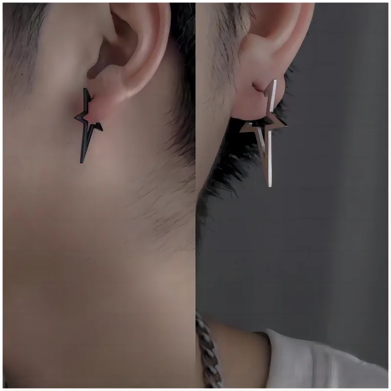 Punk Earrings For Man Fashion Personality Simple Stainless Steel Irregular Five-Pointed Star Earrings For Women Party Trend Gift
Punk Earrings For Man Fashion Personality Simple Stainless Steel Irregular Five-Pointed Star Earrings For Women Party Trend Gift