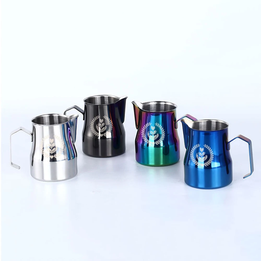 350ml 500ml Steaming Stainless Steel Coffee Espresso Accessories Machine Cup Latte Art Barista Milk Frothing Frother Jug
350ml 500ml Steaming Stainless Steel Coffee Espresso Accessories Machine Cup Latte Art Barista Milk Frothing Frother Jug