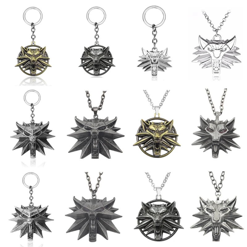 Game Wild Hunt Keychain Wolf Head Logo Alloy Pendant Geralt Vintage Key Chains Bag Car Key Holder Men Jewelry Gifts Toys Gifts
Game Wild Hunt Keychain Wolf Head Logo Alloy Pendant Geralt Vintage Key Chains Bag Car Key Holder Men Jewelry Gifts Toys Gifts