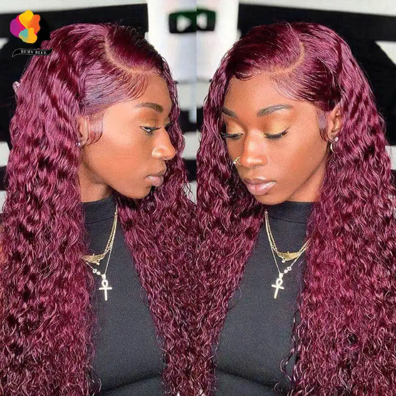 Deep Wave Human Hair Wigs 99J Burgundy Lace Front Wig Peruvian Deep Curly Lace Frontal Wig Pre Pluck Colored Curly Burgundy Wig
Deep Wave Human Hair Wigs 99J Burgundy Lace Front Wig Peruvian Deep Curly Lace Frontal Wig Pre Pluck Colored Curly Burgundy Wig