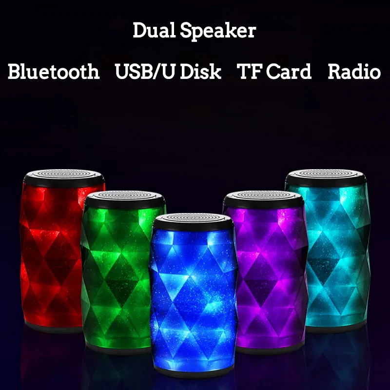 Новый Bluetooth-динамик, полноэкранный 3D яркий светодиодный светильник, фотодинамик, отличные басы, беспроводная звуковая коробка TFCard
Новый Bluetooth-динамик, полноэкранный 3D яркий светодиодный светильник, фотодинамик, отличные басы, беспроводная звуковая коробка TFCard