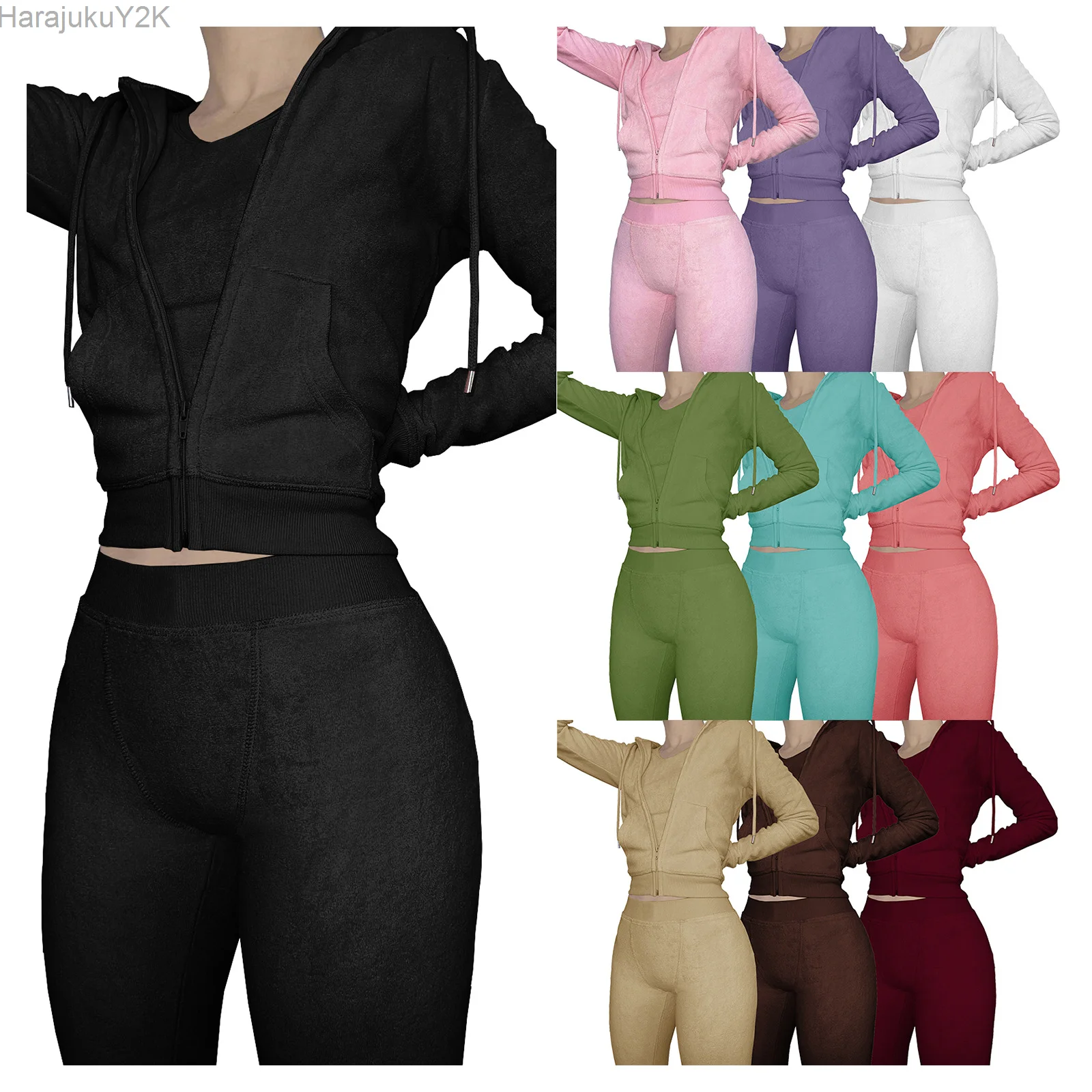 Towel Fabric 2 Piece Sets Women Autumn Winter Tracksuit Solid Long Sleeve Hooded Jacket Coat And Pants Casual Jogger Suits
Towel Fabric 2 Piece Sets Women Autumn Winter Tracksuit Solid Long Sleeve Hooded Jacket Coat And Pants Casual Jogger Suits