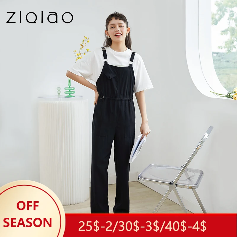 ZIQIAO Petite Size Summer 2021 Women's Black Overalls Korean Fashion Drawstring Slacks Wide Suspenders Pants Women Clothing
ZIQIAO Petite Size Summer 2021 Women's Black Overalls Korean Fashion Drawstring Slacks Wide Suspenders Pants Women Clothing