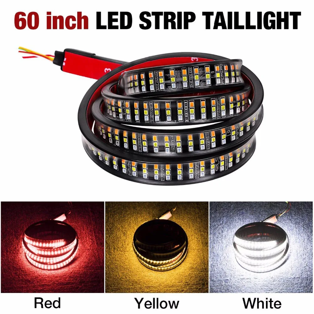 60" LED Tailgate Truck Light Strip Bar Waterproof 5-Function Reverse Taillight Brake Stop Turn Signal Warning Light for Pickup
60" LED Tailgate Truck Light Strip Bar Waterproof 5-Function Reverse Taillight Brake Stop Turn Signal Warning Light for Pickup