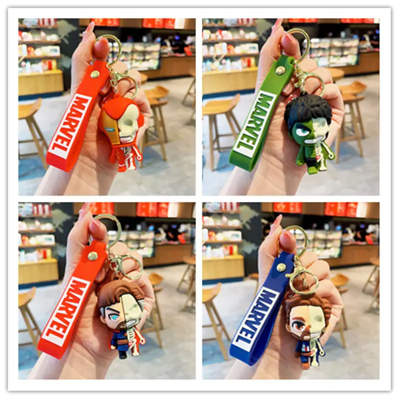 Marvel Keychain Pendant Key Ring Iron man Spiderman Hulk Women Car Keyrings Girl Birthday Christmas Gift
Marvel Keychain Pendant Key Ring Iron man Spiderman Hulk Women Car Keyrings Girl Birthday Christmas Gift
