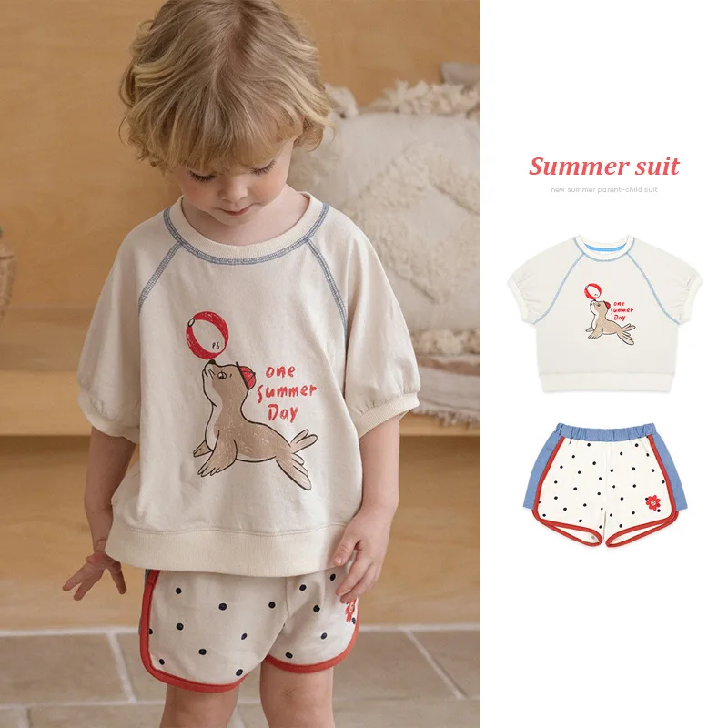 Korean Kids Clothes Girls Boys T Shirt Shorts Suit For 2022 Summer Cartoon Printed Tee Shirts Children's Clothings For Teenagers
Korean Kids Clothes Girls Boys T Shirt Shorts Suit For 2022 Summer Cartoon Printed Tee Shirts Children's Clothings For Teenagers