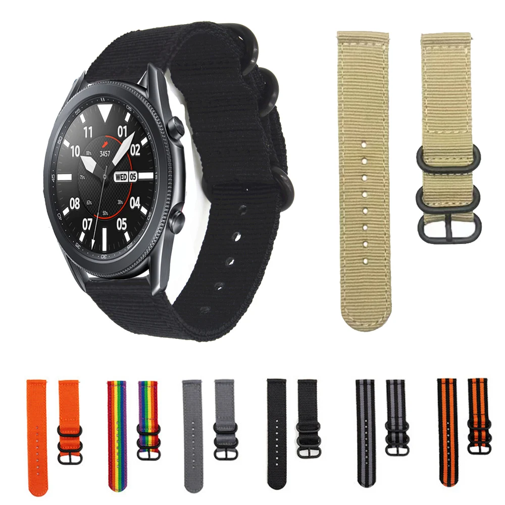 22mm Watch Strap For Samsung Galaxy Watch 3 45mm Nylon Sport Bracelet For Samsung Gear S3 Frontier/Galaxy 46mm Replace Watchband
22mm Watch Strap For Samsung Galaxy Watch 3 45mm Nylon Sport Bracelet For Samsung Gear S3 Frontier/Galaxy 46mm Replace Watchband