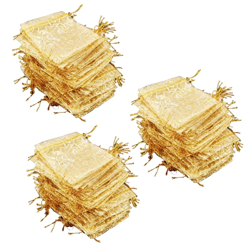 300Pcs Champagne Eyelash Organza Drawstring Pouches Jewelry Party Wedding Favor Gift Bags 3.5 Inch X4.3 Inch
300Pcs Champagne Eyelash Organza Drawstring Pouches Jewelry Party Wedding Favor Gift Bags 3.5 Inch X4.3 Inch