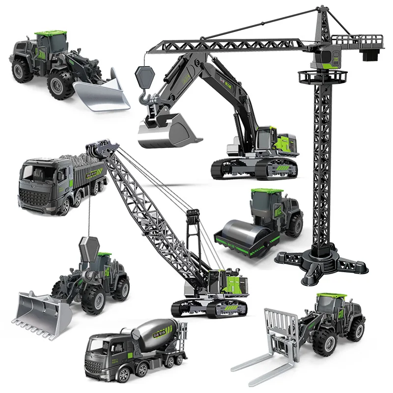 1:55 Simulation Alloy Engineering Vehicle Excavator Mixing Crane Bulldozer Excavator Children Boy Toys for Boys Set Kids Gifts
1:55 Simulation Alloy Engineering Vehicle Excavator Mixing Crane Bulldozer Excavator Children Boy Toys for Boys Set Kids Gifts
