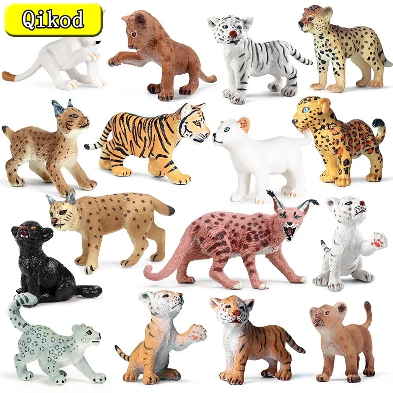 Simulation Wild Animals Small Tiger Lion Snow Leopard Action Figure Figurines PVC Miniature Model Ornament Education Toys Gifts
Simulation Wild Animals Small Tiger Lion Snow Leopard Action Figure Figurines PVC Miniature Model Ornament Education Toys Gifts