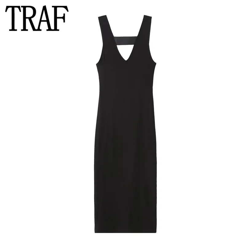 TRAF Cut Out Black Dress Woman Summer Knitted Long Dresses For Women Backless Slip Bodycon Dress 2023 Sexy Evening Party Dresses
TRAF Cut Out Black Dress Woman Summer Knitted Long Dresses For Women Backless Slip Bodycon Dress 2023 Sexy Evening Party Dresses