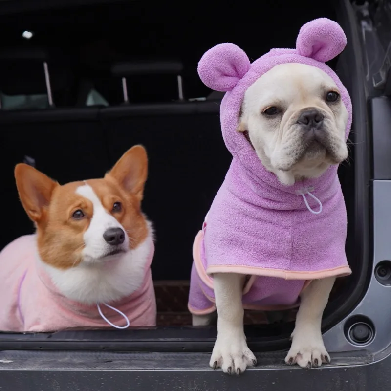Dog Bathrobe Pet Drying Coat Clothes Hooded Microfiber Absorbent Beach Towel for Large Medium Small Dogs Cats Pet Accessories
Dog Bathrobe Pet Drying Coat Clothes Hooded Microfiber Absorbent Beach Towel for Large Medium Small Dogs Cats Pet Accessories