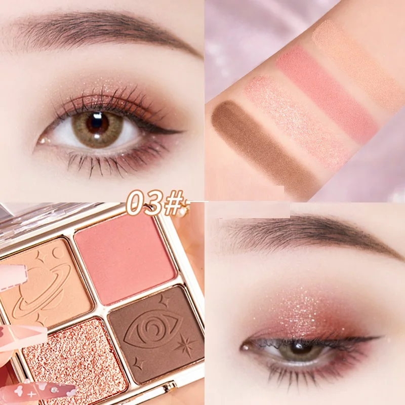 Women Sexy Luster Charming Smooth Eyeshadow Delicate Powder Pearlescent Matte Glitter Easy Halo Dye Girls 4 Color Eyeshadow
Women Sexy Luster Charming Smooth Eyeshadow Delicate Powder Pearlescent Matte Glitter Easy Halo Dye Girls 4 Color Eyeshadow