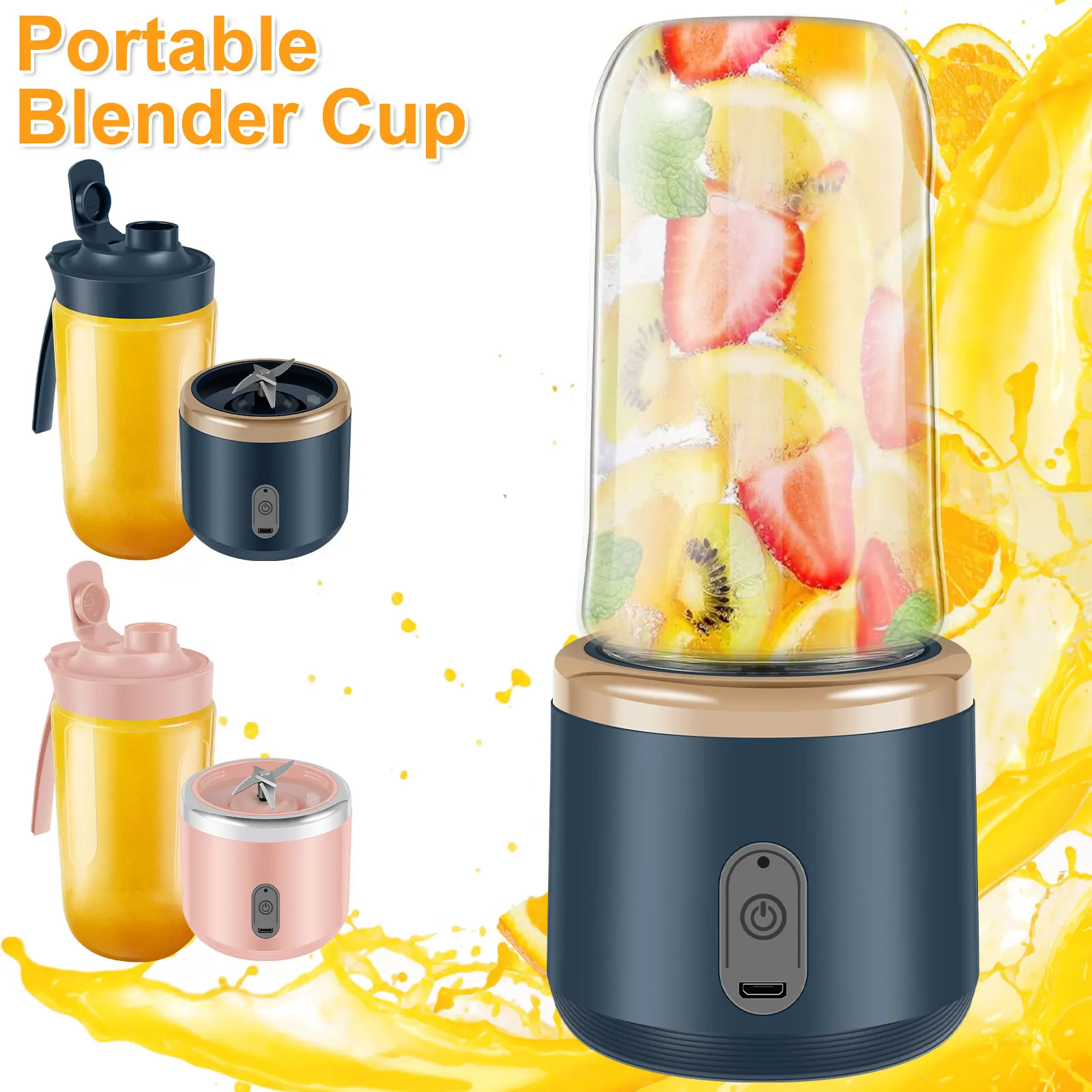 Mini Juice Blender 400ml Portable Blender Cup Six Blade Juice Mixer Blender Cordless Rechargeable Fruit Juicer Blender Personal
Mini Juice Blender 400ml Portable Blender Cup Six Blade Juice Mixer Blender Cordless Rechargeable Fruit Juicer Blender Personal