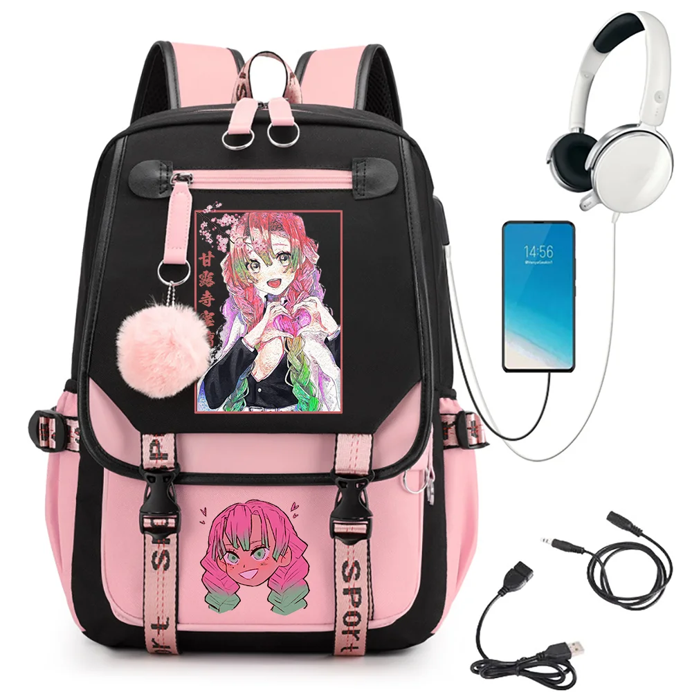 Anime Demon Slayer Teenager Backpack Mitsuri Kanroji Kawaii School Bags Girls Daypack Kimetsu No Yaiba Rucksack Laptop Backpacks
Anime Demon Slayer Teenager Backpack Mitsuri Kanroji Kawaii School Bags Girls Daypack Kimetsu No Yaiba Rucksack Laptop Backpacks