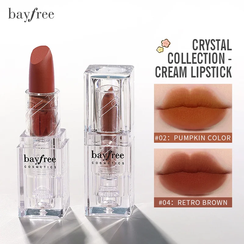 Bayfree transparent square tube Crystal Lipstick Matte mist face, easy to color, moisturizing lipstick cosmetics
Bayfree transparent square tube Crystal Lipstick Matte mist face, easy to color, moisturizing lipstick cosmetics