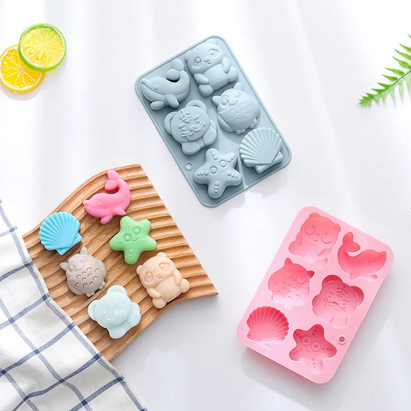 6 Cartoon Owls, Dolphins, Shells, Etc., Silicone Baking Molds, Chocolate Mousse Cakes, Silicone Baking Trays, Easy To Demould
6 Cartoon Owls, Dolphins, Shells, Etc., Silicone Baking Molds, Chocolate Mousse Cakes, Silicone Baking Trays, Easy To Demould