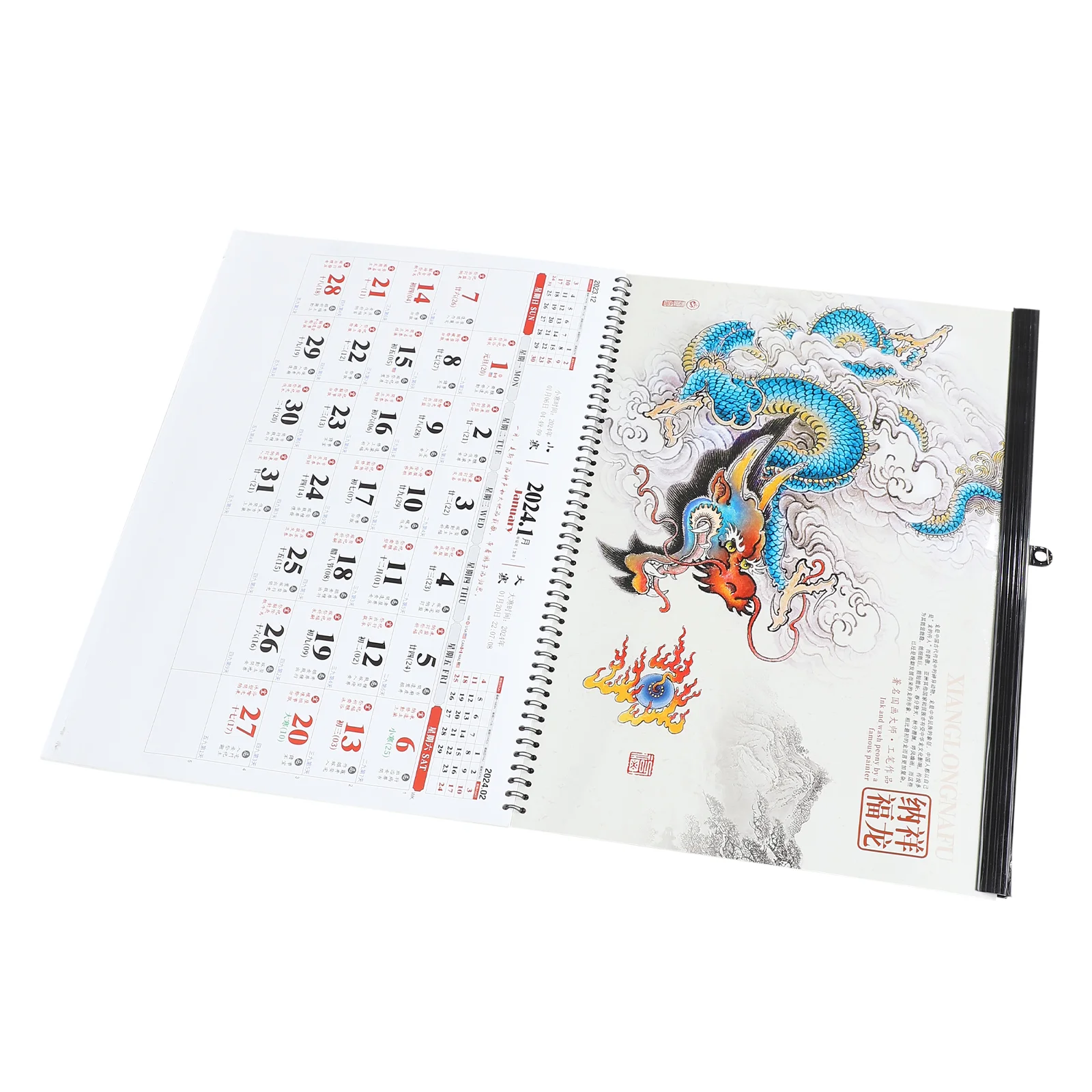Decorative Hanging Calendar Year of Dragon Wall Calendar Pendant Hanging Monthly Calendar New Year Calendar Chinese Style
Decorative Hanging Calendar Year of Dragon Wall Calendar Pendant Hanging Monthly Calendar New Year Calendar Chinese Style