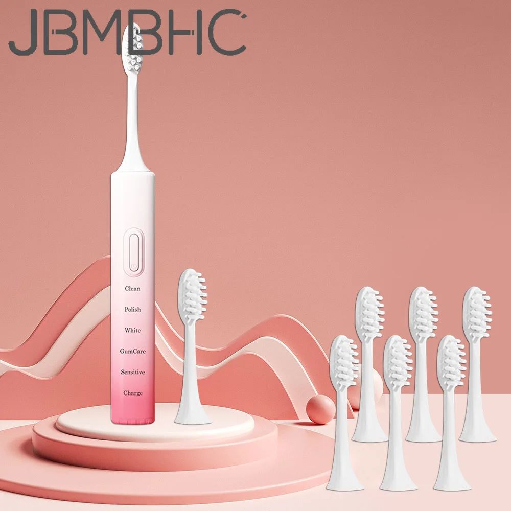 USB Rechargeable Electric Toothbrush Sonic Tooth Brush 5 Modes 5/8pcs Replaceable Soft Brush Heads IPX7 Waterproof Teeth Care
USB Rechargeable Electric Toothbrush Sonic Tooth Brush 5 Modes 5/8pcs Replaceable Soft Brush Heads IPX7 Waterproof Teeth Care
