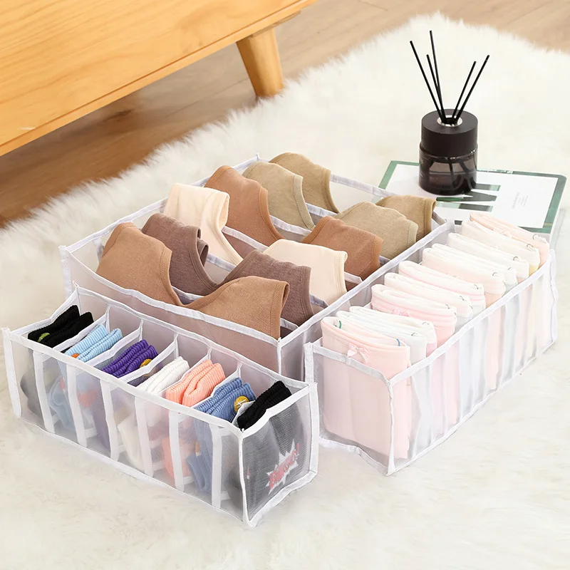 Underwear Storage Bag Underwear Bra Storage Box Wardrobe Fabric Storage Artifact Aufbewahrungsbox Grid Drawer Sock Storage Box
Underwear Storage Bag Underwear Bra Storage Box Wardrobe Fabric Storage Artifact Aufbewahrungsbox Grid Drawer Sock Storage Box