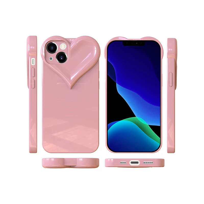 Solid Color Big Love Silicone Phone Shockproof Case For Iphone 13 12 Mini 14 11 Pro Xs Max X Xr Se 2020 7 8 Plus Soft Cover
Solid Color Big Love Silicone Phone Shockproof Case For Iphone 13 12 Mini 14 11 Pro Xs Max X Xr Se 2020 7 8 Plus Soft Cover