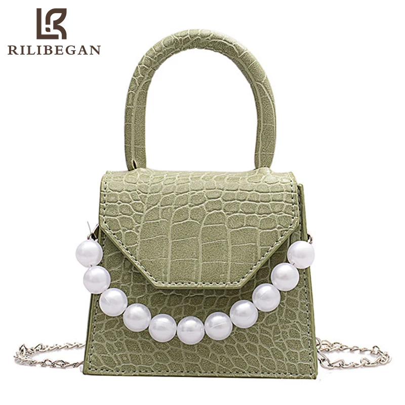 Cute Mini Handle Bag Women PU Leather Female Pearl Style Messenger Crossbody Bag Fashion Women Shoulder Bag New Causal Handbag
Cute Mini Handle Bag Women PU Leather Female Pearl Style Messenger Crossbody Bag Fashion Women Shoulder Bag New Causal Handbag