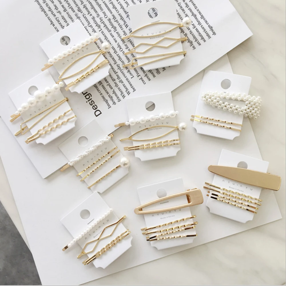 1Set Women Girls Elegant Imitation Pearls Geometric Hairpins Sweet Hair Ornament Clips Barrettes Fashion Hair Accessories
1Set Women Girls Elegant Imitation Pearls Geometric Hairpins Sweet Hair Ornament Clips Barrettes Fashion Hair Accessories