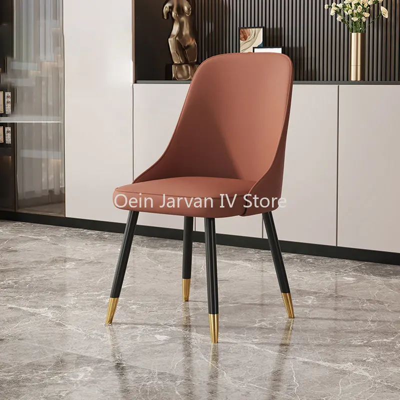 

Современные дизайнерские обеденные стулья минималистичный бытовой скандинавский роскошный обеденный стул со спинкой Расслабляющая мебель WZ50DC