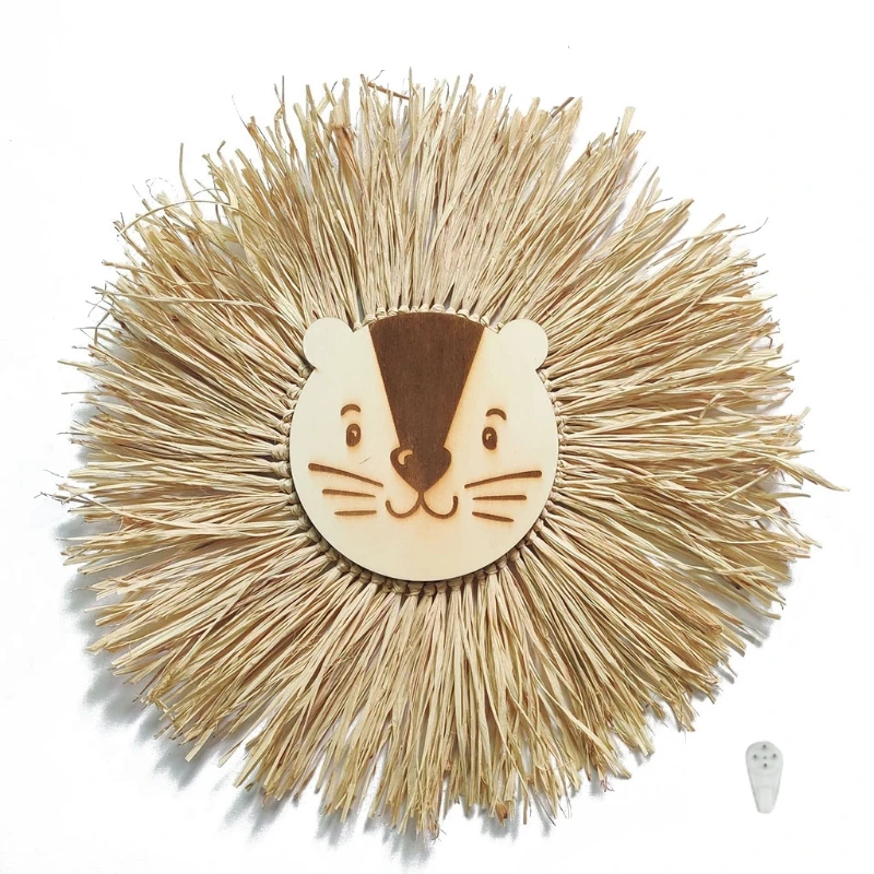 Nordic Boho Wall Hanging Woven Grass Animal Ornament Lion Tassel Pendant Decor
Nordic Boho Wall Hanging Woven Grass Animal Ornament Lion Tassel Pendant Decor