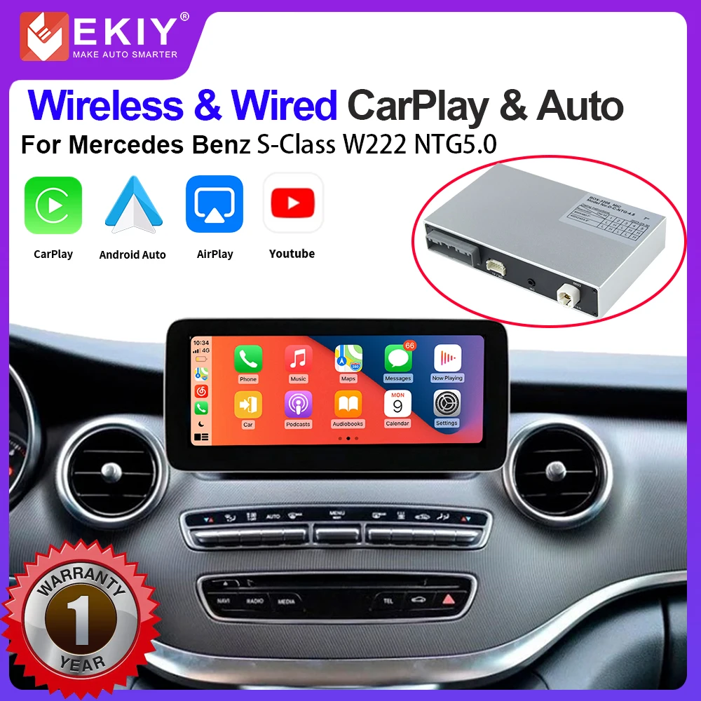EKIY Wireless CarPlay Android Auto For Mercedes Benz V-Class W447 2014-2018 Vito Viano With Mirror Link AirPlay Functions
EKIY Wireless CarPlay Android Auto For Mercedes Benz V-Class W447 2014-2018 Vito Viano With Mirror Link AirPlay Functions