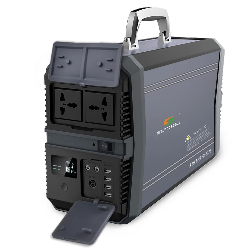 Durable Aluminum Alloy Frame Portable SUNGZU 1500W Powerbox Solar Power Generator
Durable Aluminum Alloy Frame Portable SUNGZU 1500W Powerbox Solar Power Generator