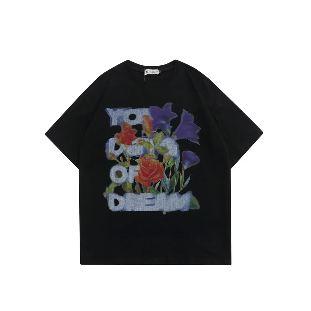 Streetwear Harajuku T-Shirt Hip Hop Flower Pattern Print T Shirt 2022 Men Cotton Casual Tshirt Summer Short Sleeve Top Tee Black
Streetwear Harajuku T-Shirt Hip Hop Flower Pattern Print T Shirt 2022 Men Cotton Casual Tshirt Summer Short Sleeve Top Tee Black