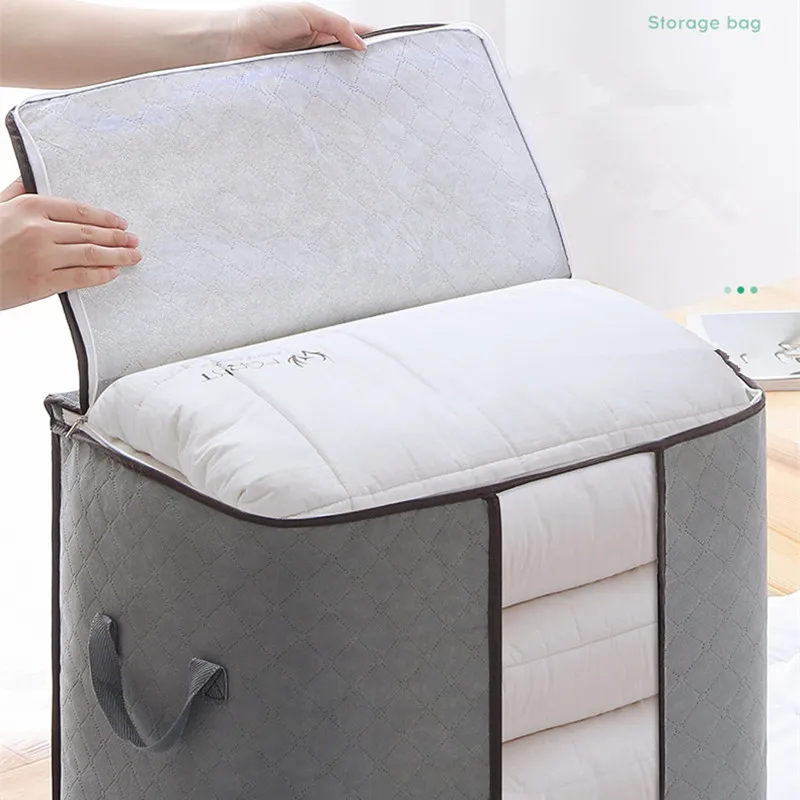 Dustproof Quilt Clothes Storage Box Large Capacity Moistureproof Organizer Box Blanket Cabinet Organizer Foldable Storage Bag 
Dustproof Quilt Clothes Storage Box Large Capacity Moistureproof Organizer Box Blanket Cabinet Organizer Foldable Storage Bag