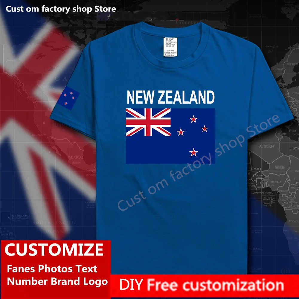 New Zealand Country Flag T shirt DIY Custom Jersey Fans Name Number Brand LOGO Cotton T-shirts Men Loose Casual Sports T-shirt
New Zealand Country Flag T shirt DIY Custom Jersey Fans Name Number Brand LOGO Cotton T-shirts Men Loose Casual Sports T-shirt